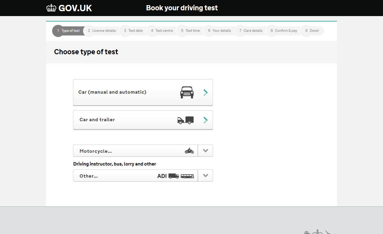Booking test driving Booking test driving